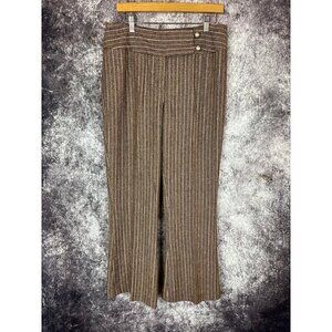 Metro‎ Style Dress Pants Womens 12 Tweed Herringbone Wool City Life Academia NEW